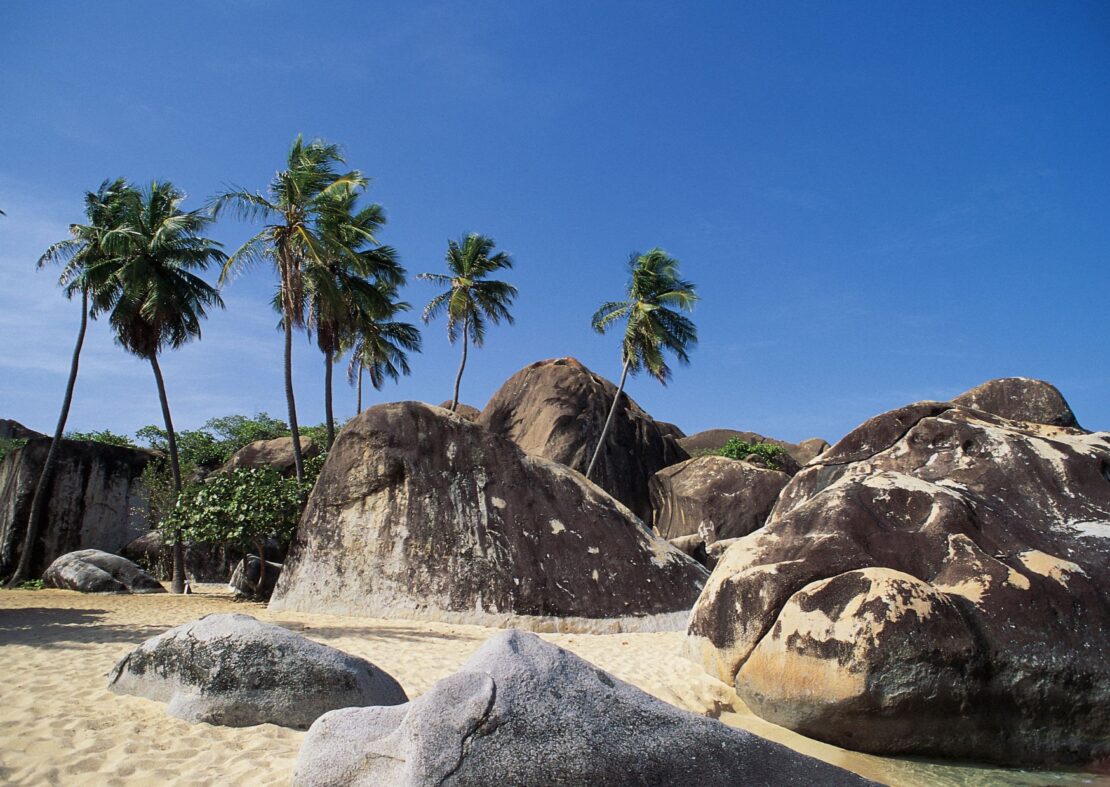 the Devil’s Bay National Park in the british virgin islands 