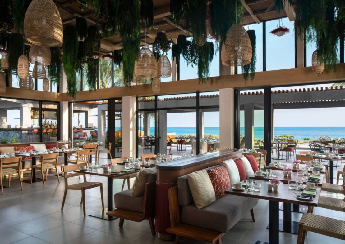 The Ritz Carlton in turks and caicos outdoor dining experience with sea view